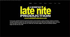 Desktop Screenshot of lateniteproductions.com