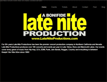 Tablet Screenshot of lateniteproductions.com